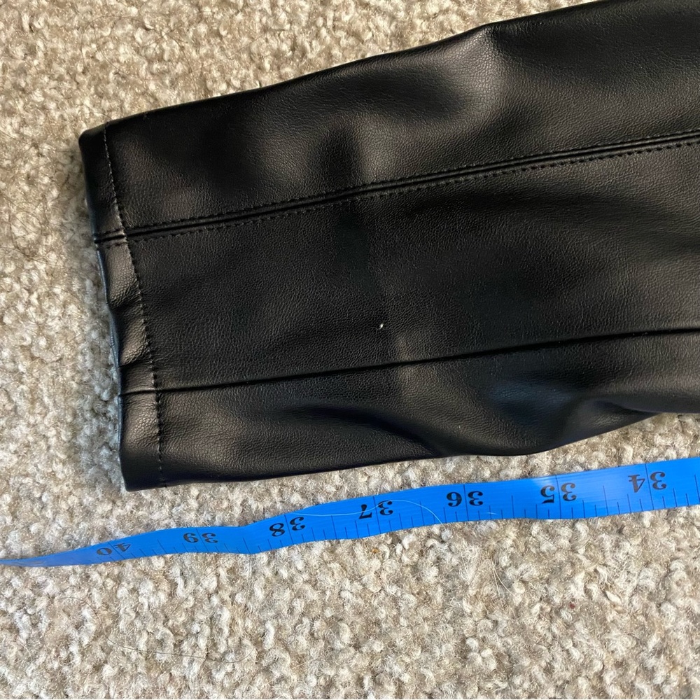 BLANK NYC Night Walks Black Vegan Leather Pull-On Leggings - Picture 4 of 10